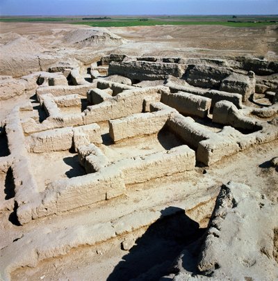 Restos de casas de Syrian